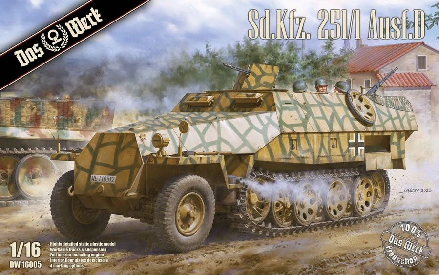 The Modelling News: Preview: Das Werk's Sd.Kfz.251/1 Ausf. D in 1/16th scale