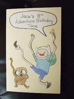 Adventure Time Birthday Card