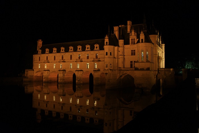 Carte des châteaux de la Loire Chenonceau Amboise etc 