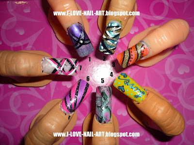 Here's a few more Nail Art Designs I've painted leave a comment with your