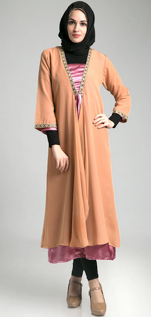 Contoh Model Baju Dress Muslim Terbaru Model baju memang ketika ini mengalami banyak perkem 45 Contoh Model Baju Dress Muslim Terbaru 2018