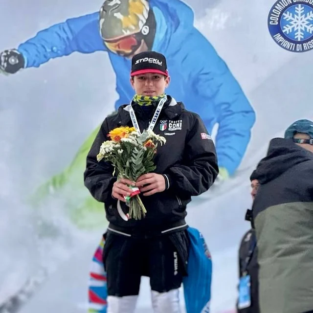 Leopoldo Fagnani conquista medalha de bronze em prova de esqui alpino na Itália