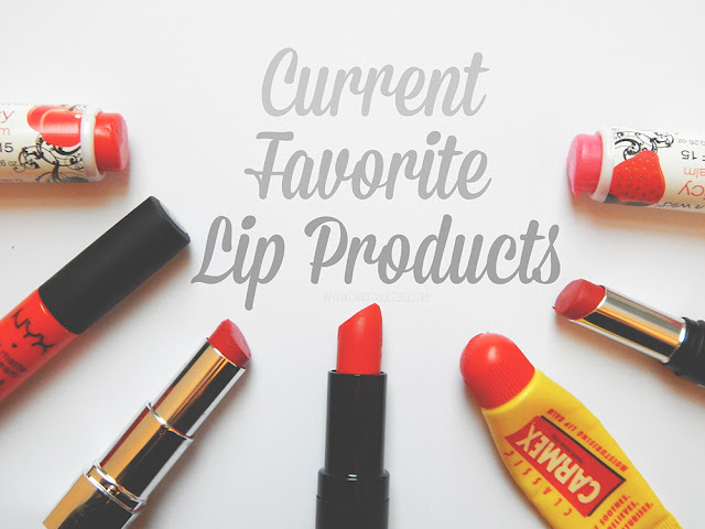 multiple lip products laying on a white background