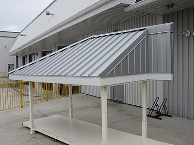 Aluminum roofing sample