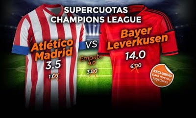 888sport super cuota mejorada champions Atletico vs Leverkusen 17 marzo