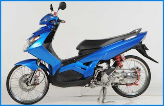 Modifikasi Stiker Motor Mio warna Biru