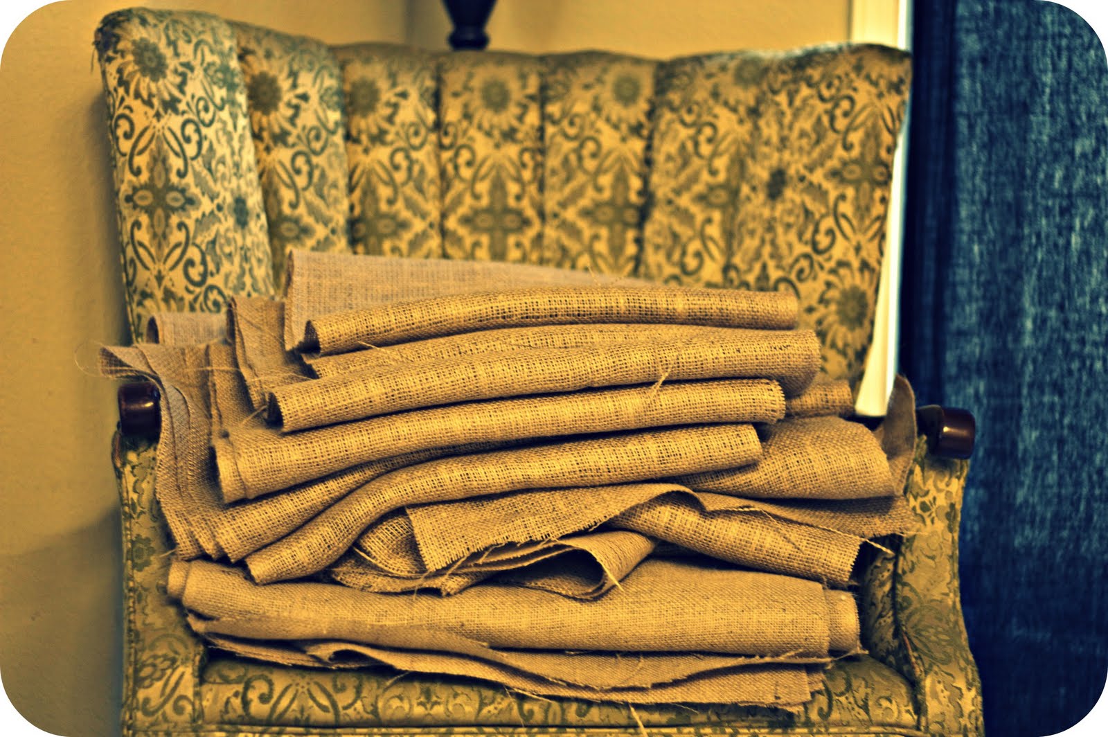 burlap table runners