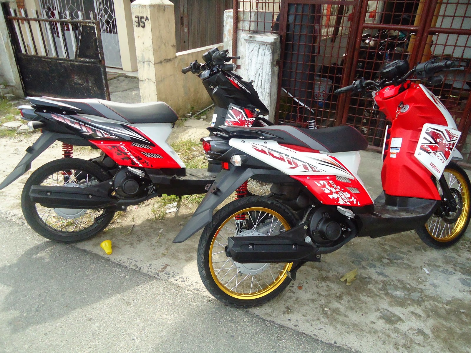 Modifikasi Motor Matic Yamaha X Ride MOTOR