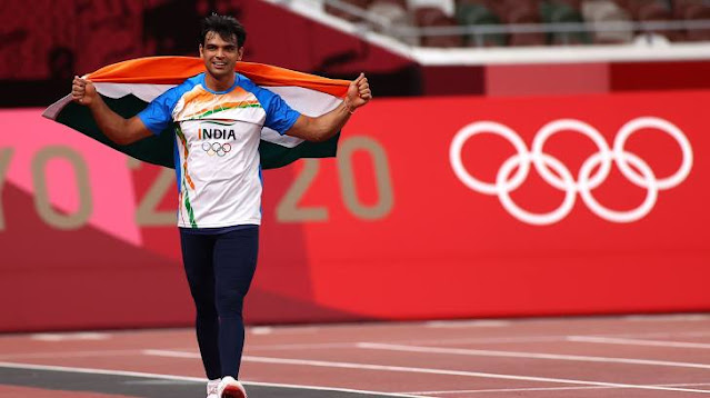 Neeraj Chopra wins first ever athletics gold for India in Olympics making history [Courtesy: Reuters]