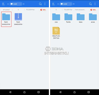 Cara Membuka File Rar & Zip Di HP 2