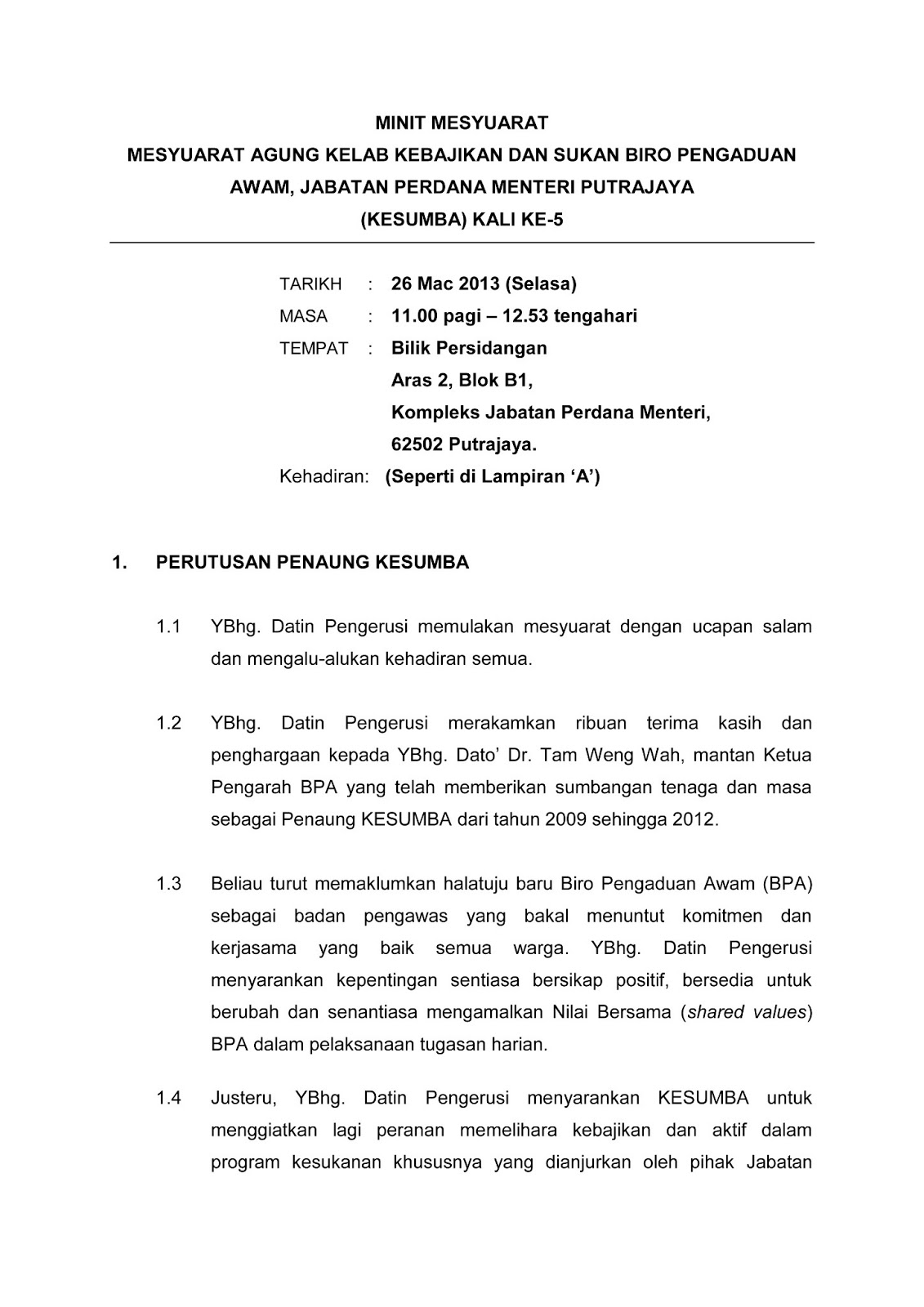 Contoh Surat Panggilan Mesyuarat Agong Persatuan Pdf