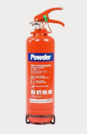 2 x 1kg ABC Dry Powder Fire Extinguishers With Brackets