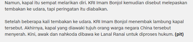 Wakil Presiden Republik Indonesia Jusuf Kalla : Penembakan Kapal China Oleh TNI Angkatan Laut Itu Hanya Peringatan ! - Commando