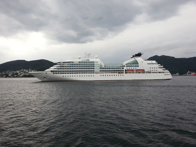 Cruise ship Seabourn Quest in Bergen, Norway