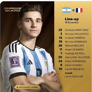 Team Argentina, France Line Up For World Cup Final
