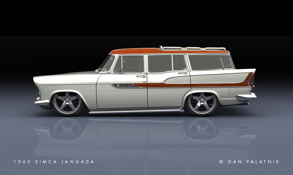 Marcadores 1963 3D custom Jangada Simca slammed