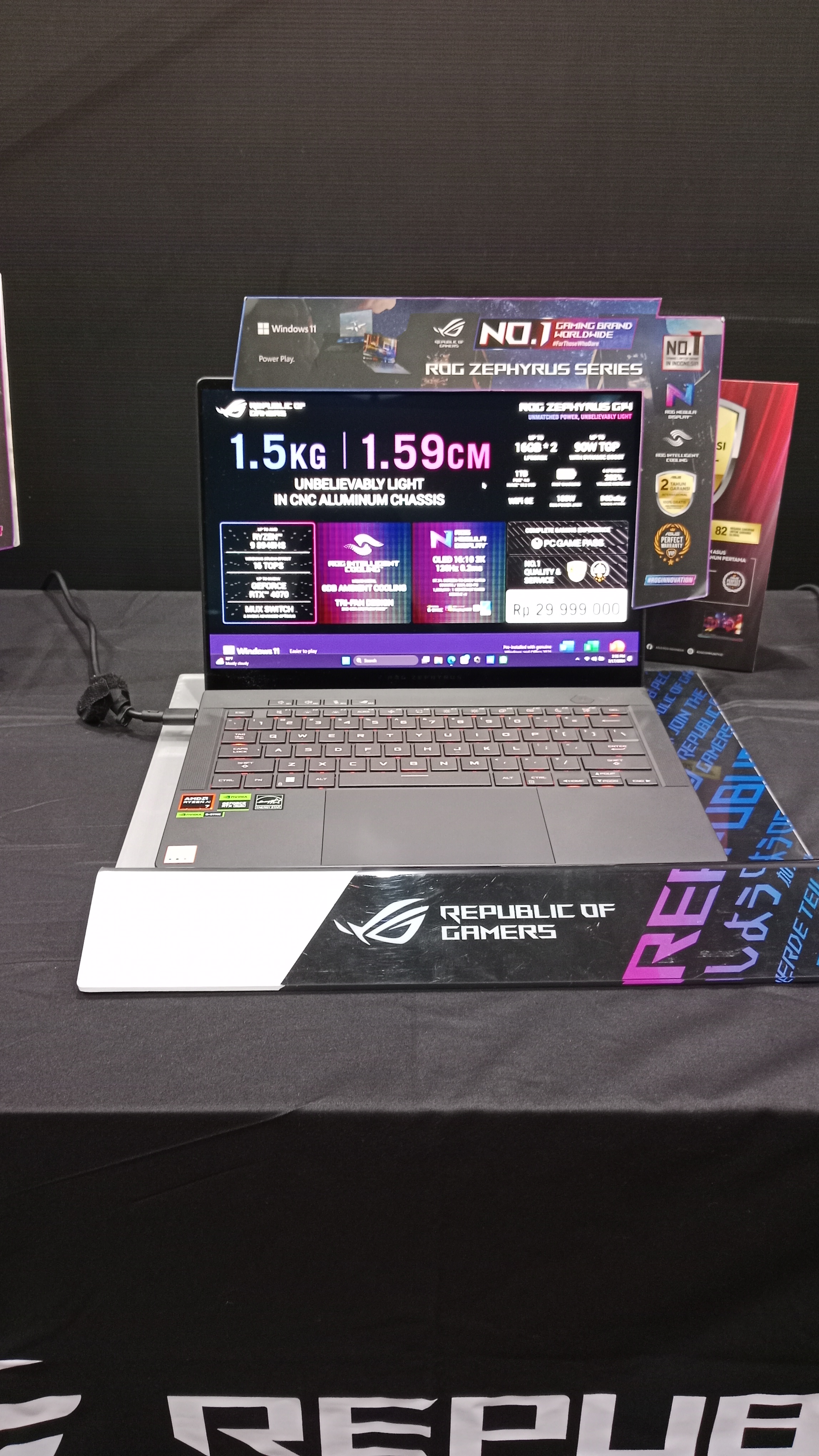 Laptop Gaming ASUS Terbaru, Tipis dan Berteknologi AI