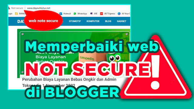 Not Secure Pada Website Blogger