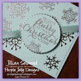 Seasonal Layers Thinlit Dies, Christmas Card, Flurry of Wishes stamp set