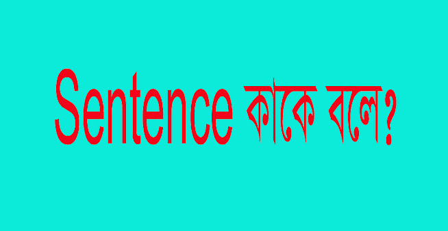 Sentence কাকে বলে? কত প্রকার ও কি কি? বিস্তারিত আলোচনা