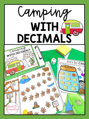 Camping With Decimals Review Activities