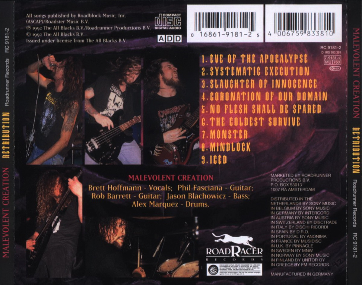 Old School Metal Music: Malevolent Creation - Retribution (1992)