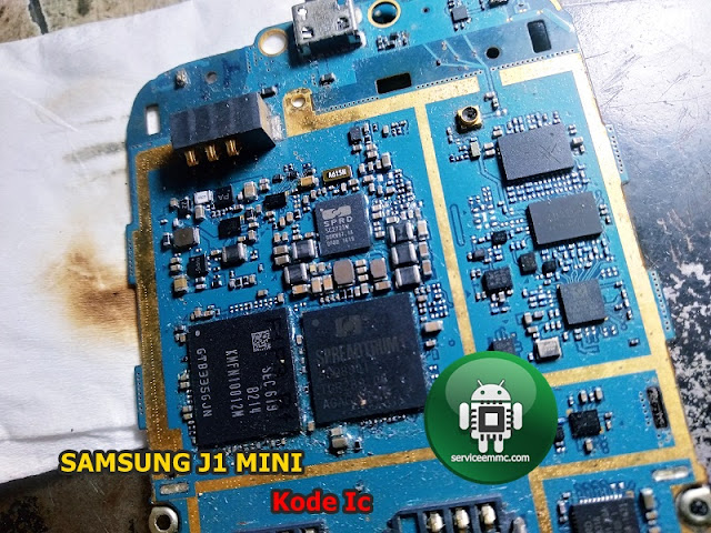 Kode Original Dan Letak ic Power PA RF Samsung  Galaxy  J1  