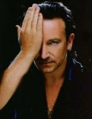 Bono with Illuminati hidden eye