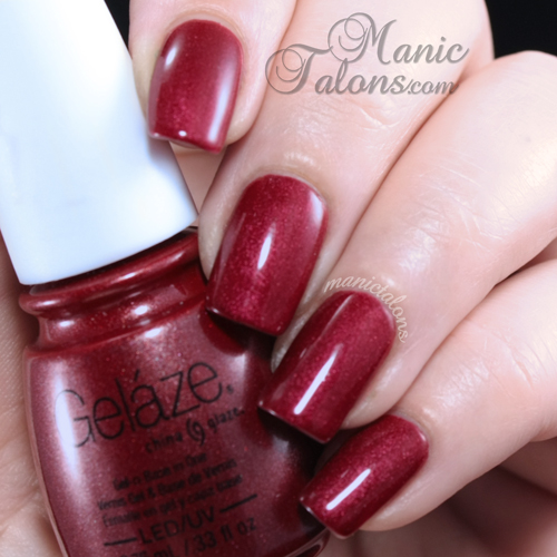 China Glaze Gelaze Gel Polish Long Kiss Swatch