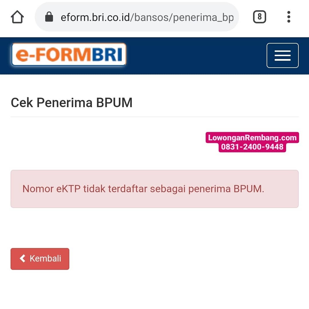 Cara Cek Apakah Kamu Dapat Bantuan Pelaku Usaha Mikro (BPUM) Lewat Form BRI