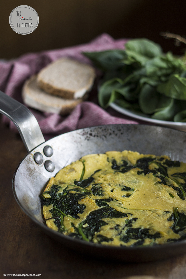 Frittata Di Ceci In Padella 15 Minuti In Cucina Finta Frittata Con Farina Di Ceci E Spinacini La Cucina Spontanea Ricette Fotografie E Parole