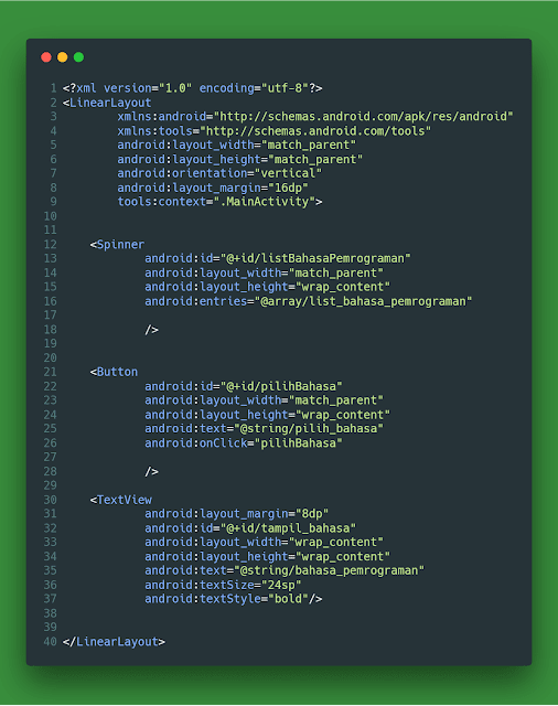  Pada artikel belajar android studio kali ini  Belajar Membuat Spinner Dropdown di Aplikasi Android Studio