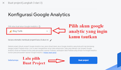 Memili Akun Google Analytics Untuk Di Tautkan
