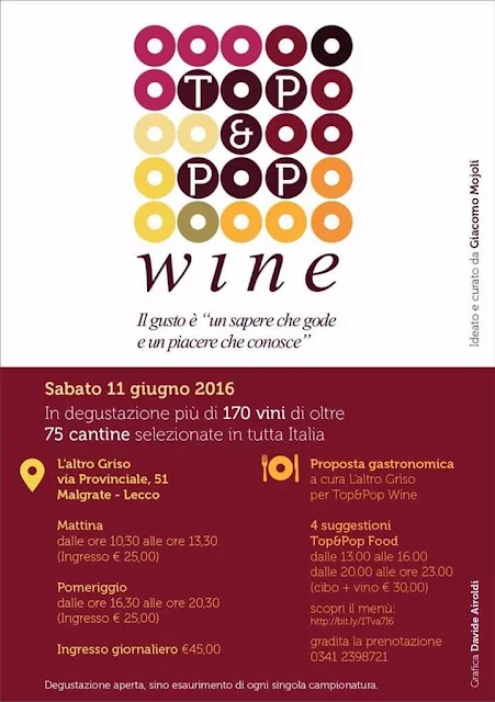 Top e Pop Wine: 75 Cantine 170 Vini in degustazione Malgrate (LC)