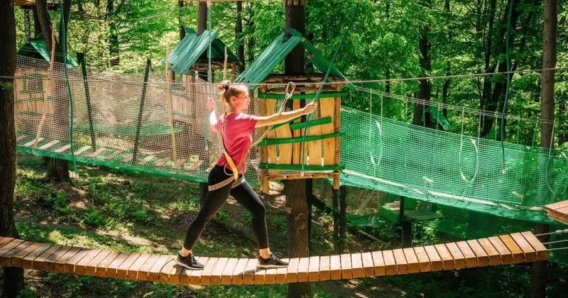 Park Linowy Trollandia (Góra Żar, Międzybrodzie Żywieckie)