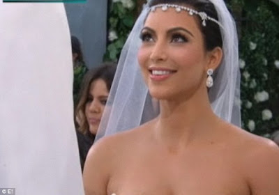 kim kardashian hair wedding