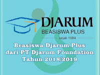 Pendaftaran Djarum Beasiswa Plus Tahun 2018/2019