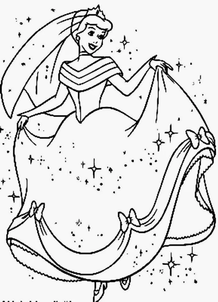 Coloring Pages Cinderella Free Printable Coloring Pages