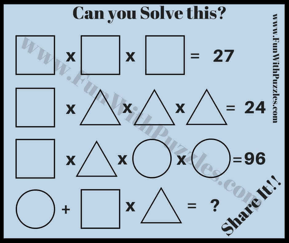 Math Brain Teasers for Kids with Answers and Explanations ...