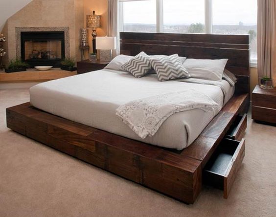  Tempat tidur kayu minimalis atau dipan kayu minimalis 