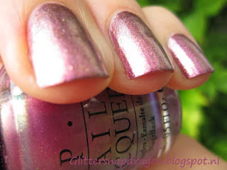 China Glaze Strike Up A Cosmo, OPI Movin Out Glitter Bit Of Music