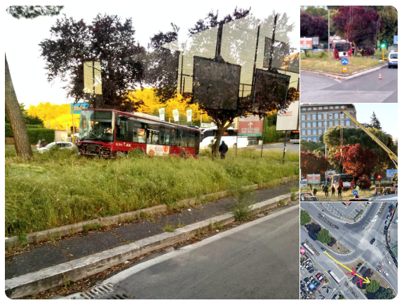 Incidente in via Mattia Battistini