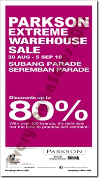 Parkson-extreme-warehouse-sale