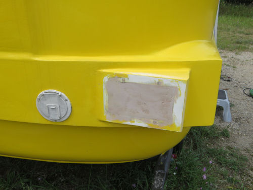 bondo on a fiberglass trailer