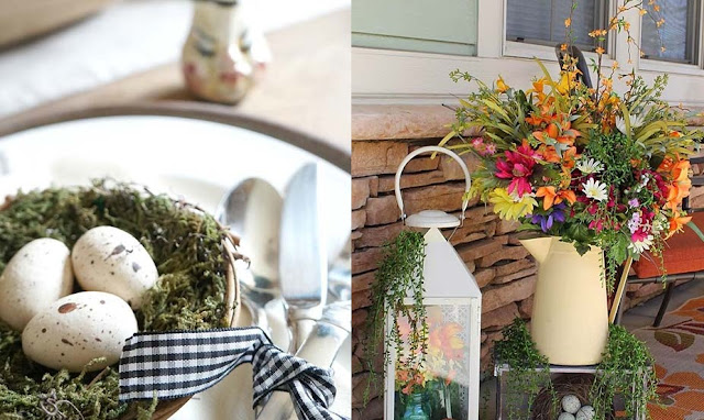 hand like Peeps and jellybeans in an egg basket 26+ Chic and Traditional Easter Decorating Ideas To DIY in 2019