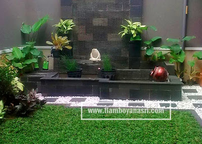 Contoh Desain Kolam Ikan Minimalis Depan Rumah