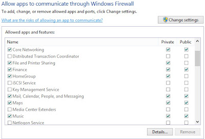 Adjust Windows 8 Firewall   Settings