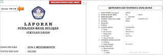 20. Format PK-10B = Laporan Hasil Belajar Siswa (Rapor), https://gurujumi.blogspot.com/
