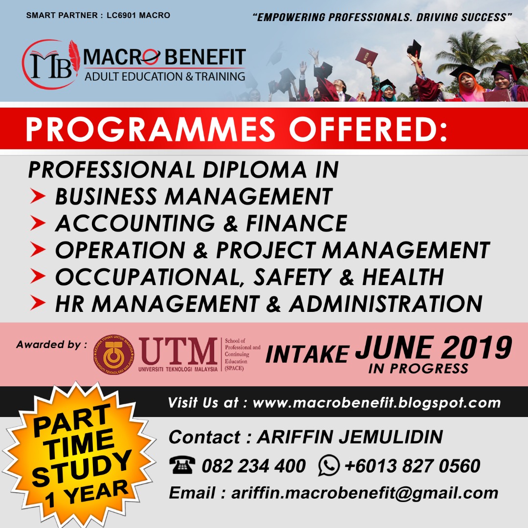 utm space part time degree