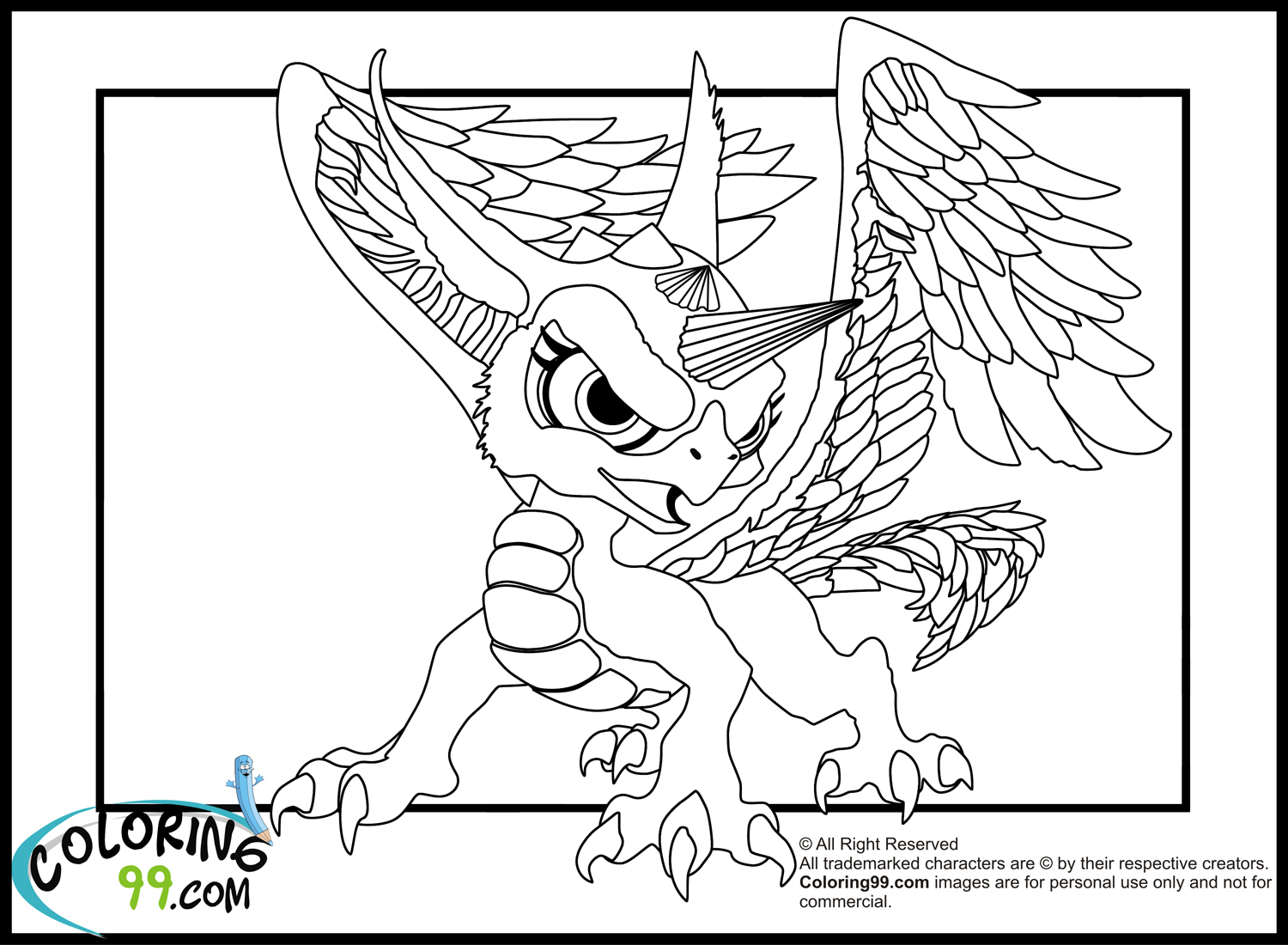 Skylanders Dragons Coloring Pages